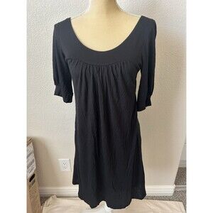 Bread and Butter Women’s Black Shift Dress Lined With Deep Open Back SZ S